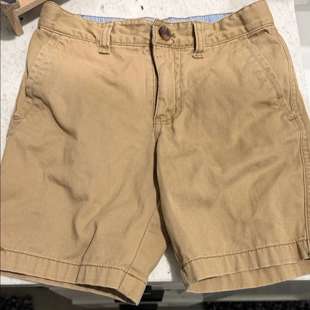 Cat & Jack Boys Khaki Flat Front Shorts (Bundle with other shorts for offers) - Picture 1 of 8